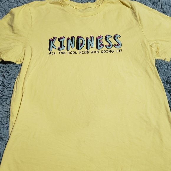 Happiness Pursuit Co Tops - Unisex Yellow Kindness T-Shirt